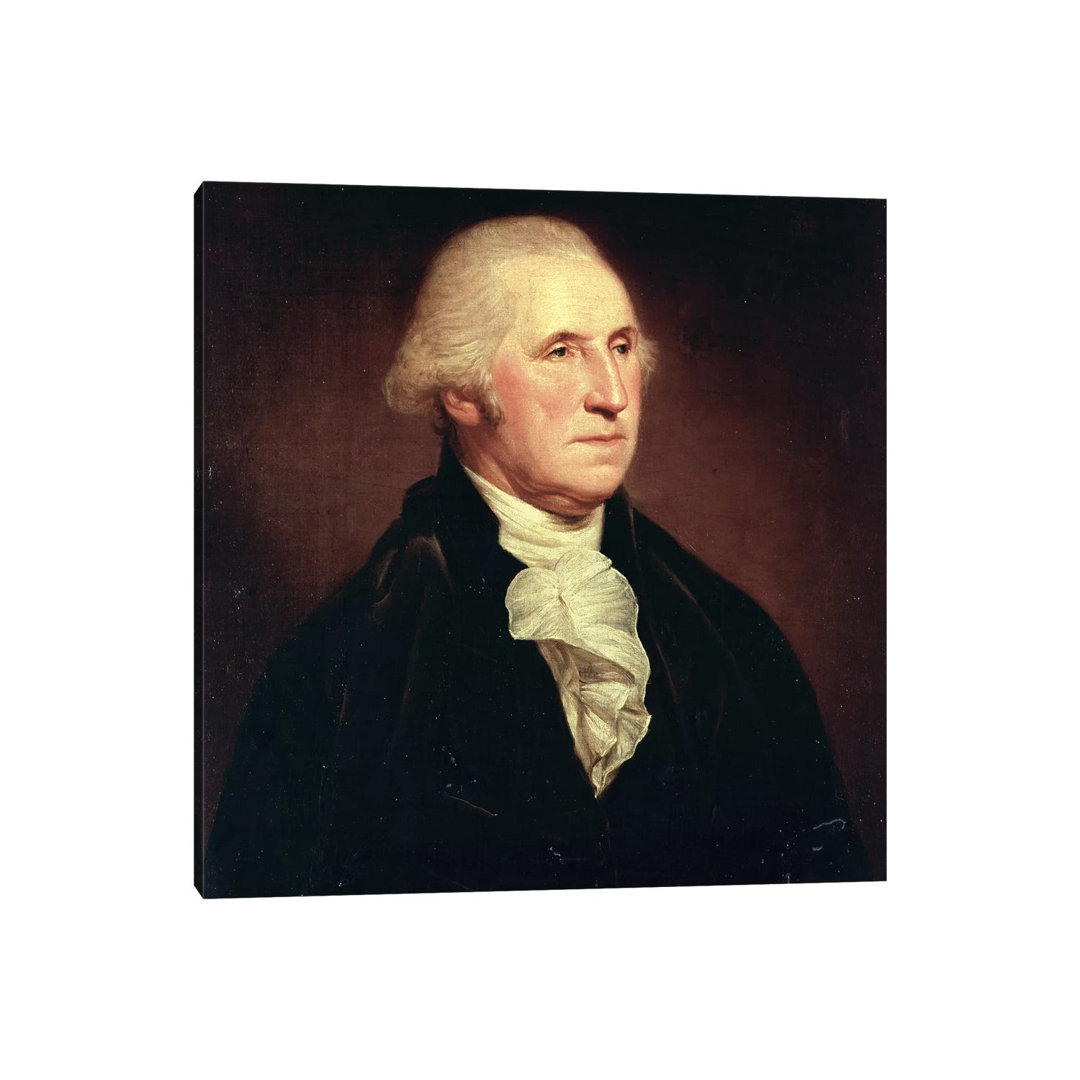 Portrait Of George Washington, 1795 by Charles Willson Peale - Wrapped Canvas Print