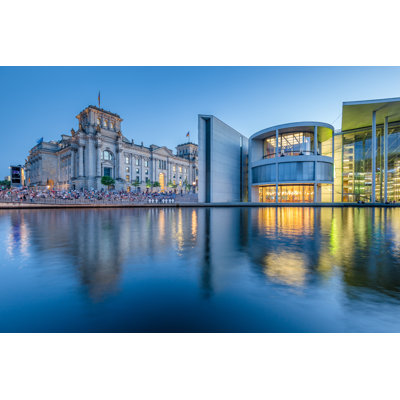 Berlin Government District - Wrapped Canvas Print