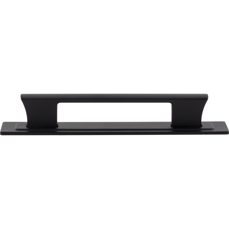 Zander 12" Center To Center Bar Pull, 5 1/16", Matte Black