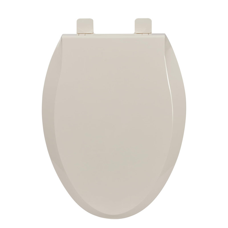 Almond Elongated Commercial Toilet Seat with Built-In Toddler Potty Training, Soft Slow Close, Magnetic Child Seat, Non-Slip, Easy Install & Clean, 2-in-1 for Adults & Youths