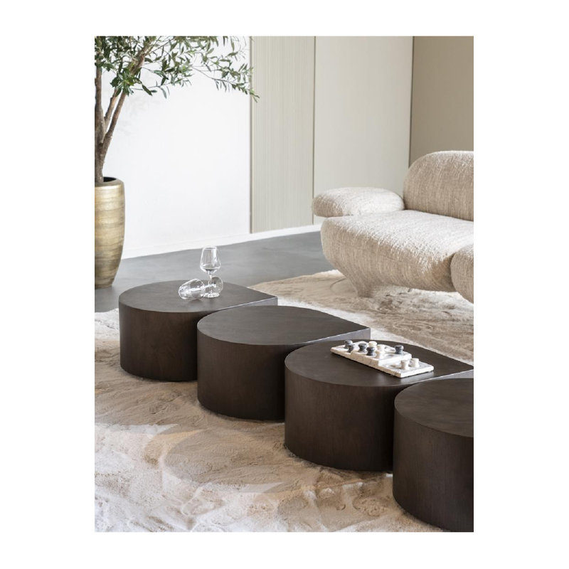 Jules End Table, Dark Brown