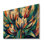 Thistle Blooming In The Meadows IV - Décoration murale traditionnelle en bois sur bois de pin naturel