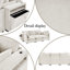 Canapé modulaire moderne de 93,7 po, canapé modulaire, canapé-lit en L, repose-pieds mobile, accoudoirs de rangement et ports USB, mousse haute densité et coussins élégants cousus-129386579
