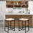 Dalraj Counter Stool with Metal Frame