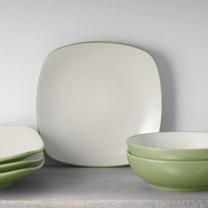 Assiettes plates Noritake Colorwave, 10 3/4 po, Pomme