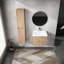 Meuble-lavabo de salle de bain avec lavabo et rangement latéral - Enthrall 24 po