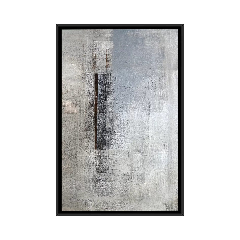 « total loner », impression sur toile, H 26 po x l 18 po x P 1,5 po, Toile avec cadre flottant noir, Pas de tapis