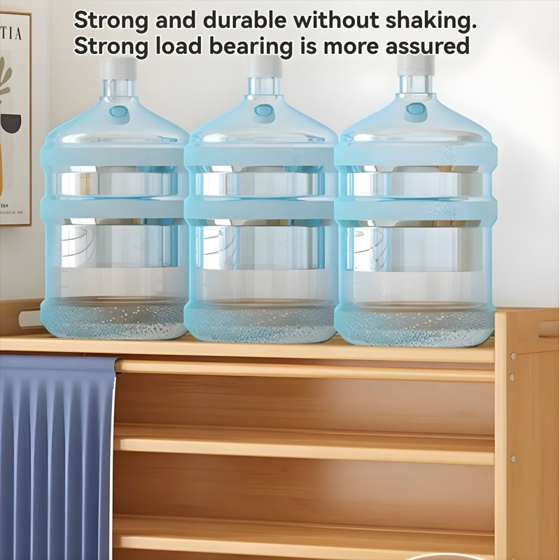 Multi Layer Bamboo Home Door Shoe Cabinet - Large Capacity Storage, Stable And Durable, Moisture-Proof Design