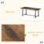 Long Dining Table,Kitchen Table With Large Tabletop