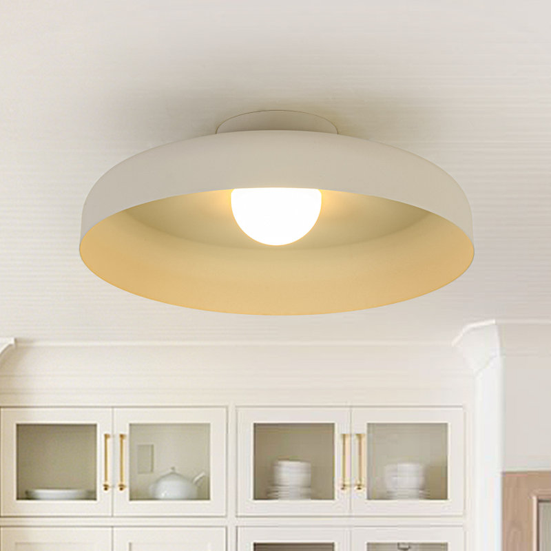 Dimmable 1-light Led Metal Flush Mount Ceiling Light