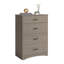 Commode 4 tiroirs, finition brune