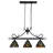 3-lights Tiffany Chandelier