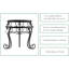 Support à plantes vertical à 3 niveaux avec tablettes décalées, présentoir pliant en fer forgé pour le jardin intérieur et extérieur