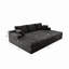 Siège de canapé modulaire 98,4 * 68,9 po, canapé rembourré et compressé pour le salon, la chambre à coucher, l’appartement, aucun assemblage requis, combinaison gratuite pour 4 PC, tissu en velours côtelé moelleux-787921200-787921207