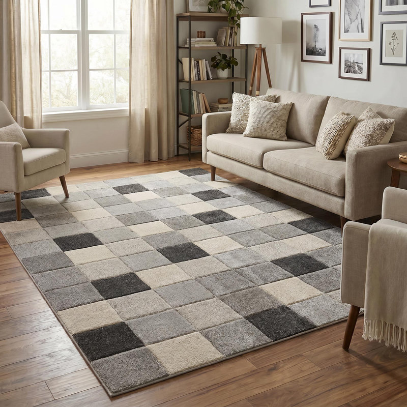 Caylyn Area Rug, GREY, 120 x 170 cm (Rectangular)