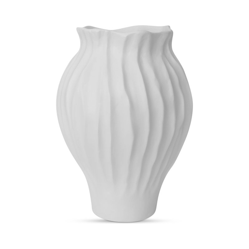Adria 18In Vessel White, 18" H x 13" W x 13" D