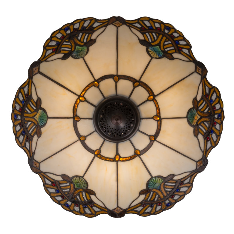 Meyda Tiffany & Stained Glass 3 - Light Bronze Unique/Statement Pendant