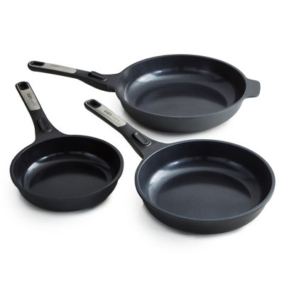 BergHOFF Leo Phantom 3pc Nonstick Ceramic Fry Pan Set, Recycled
