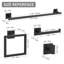 Ensemble de quincaillerie de salle de bain 5 pièces (ensemble de 5)-111818594