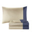 Édredon et coussin confortable à carreaux simples TG - Motif taupe bleu marine avec coussins