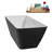 59" Streamline Soaking Freestanding Tub and Tray With Internal Drain-112235531