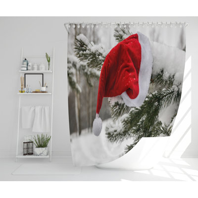 Cooke Polyester Shower Curtain Set