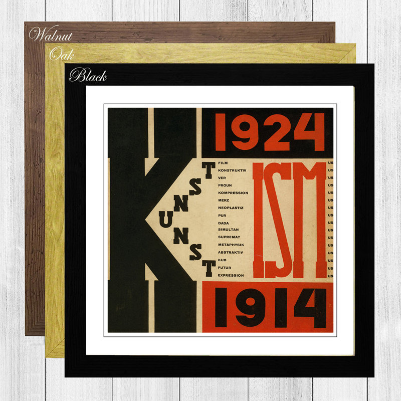 El Lissitzky - Single Picture Frame Print, Black