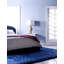 Tapis uni / rayé bleu foncé Wrebrido-1857119507