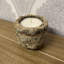 Unscented Jar Candle with Stone Holder