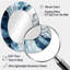 Miroir mural moderne bleu et gris Elixir I - bleu-510238898