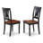 5 Piece Dining Set Includes a Square Dining Table with Butterfly Leaf and 4 Kitchen Chairs, 54x54 Inch, Black & Cherry-2073245413-2122533355-2122533353