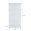 Vitrine vitrée à deux portes avec 4 tablettes, blanc-1264031182