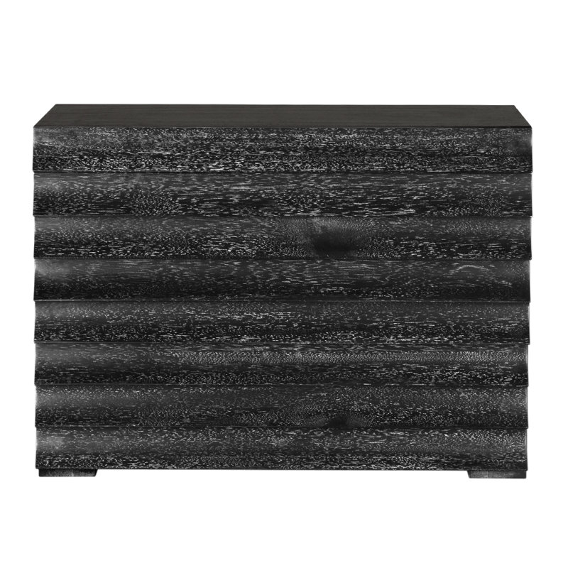 Frederico 40'' W Solid Wood Console Table, Black Walnut