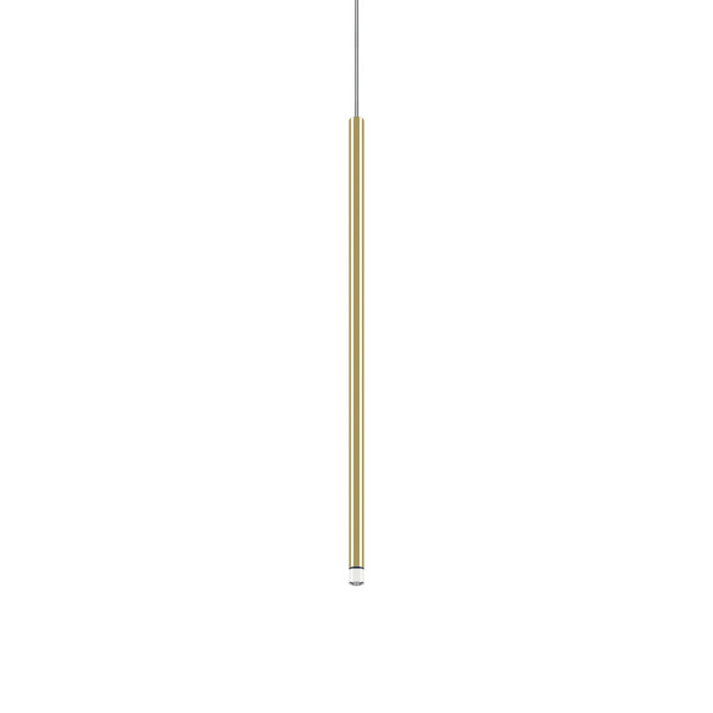 Lodes A-Tube Nano Suspension Lamp Transparent Cable Low-V, Gold, 11.81'' H X 0.78'' W X 0.78'' D