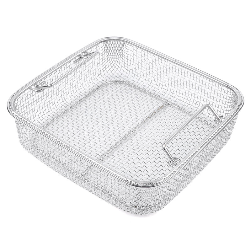 Panier de stérilisation en acier inoxydable 304, plateau en maille pour instruments chirurgicaux