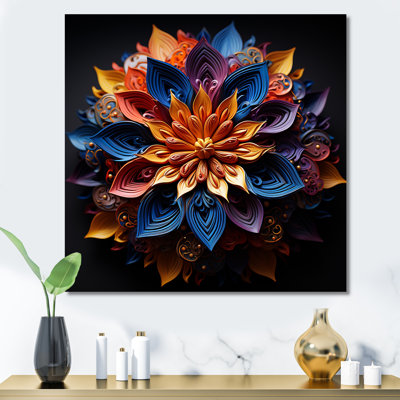 " Hinduism Mandala Lotus Meditation I "