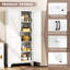 Garde-manger de 75 po de hauteur avec tablettes et portes réglables, huche de cuisine avec rangement à 5 niveaux pour la cuisine et la salle à manger-582258099