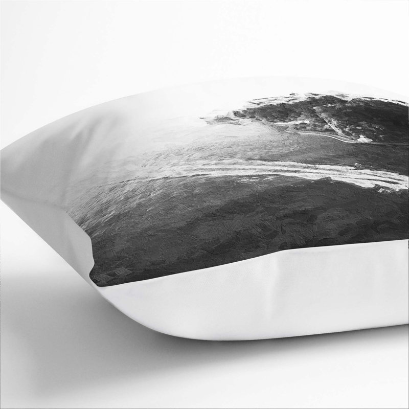 Square Throw Cushion, 40cm H x 40cm W x 15cm D, White