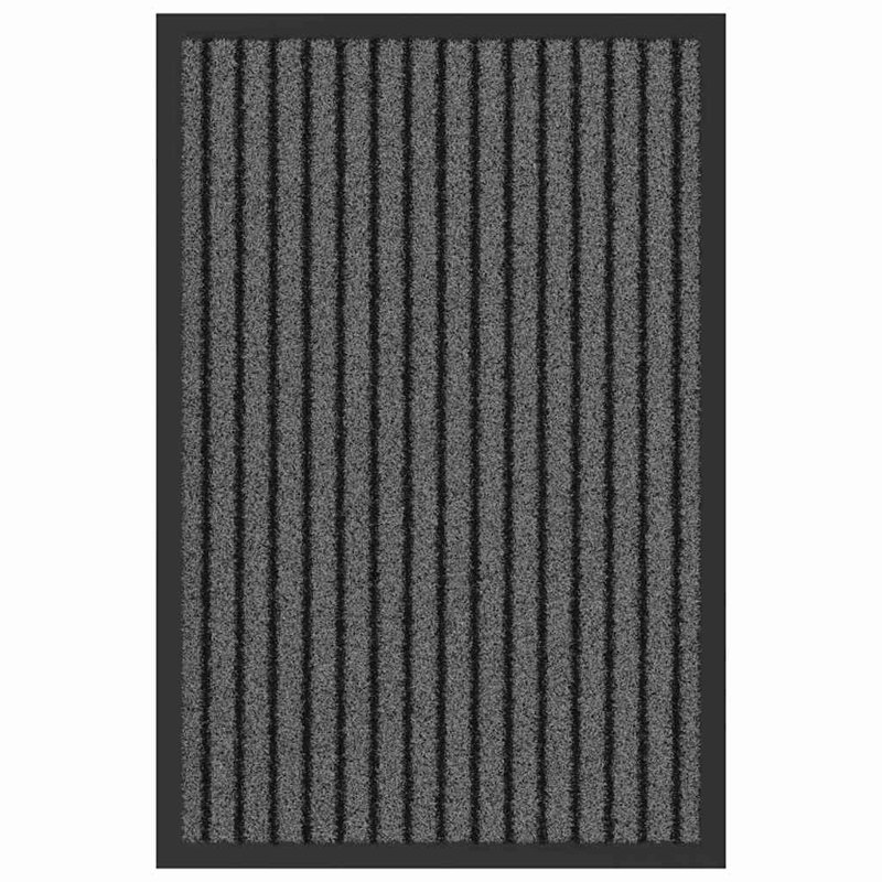 vidaXL Doormat Black Polypropylene Entryway Indoor Mat Home Essentials Floor, 40cm W x 60cm L