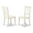 5 Piece Dinette Set for 4 Includes a Square Dining Table and 4 Dining Room Chairs, Linen White-789028149
