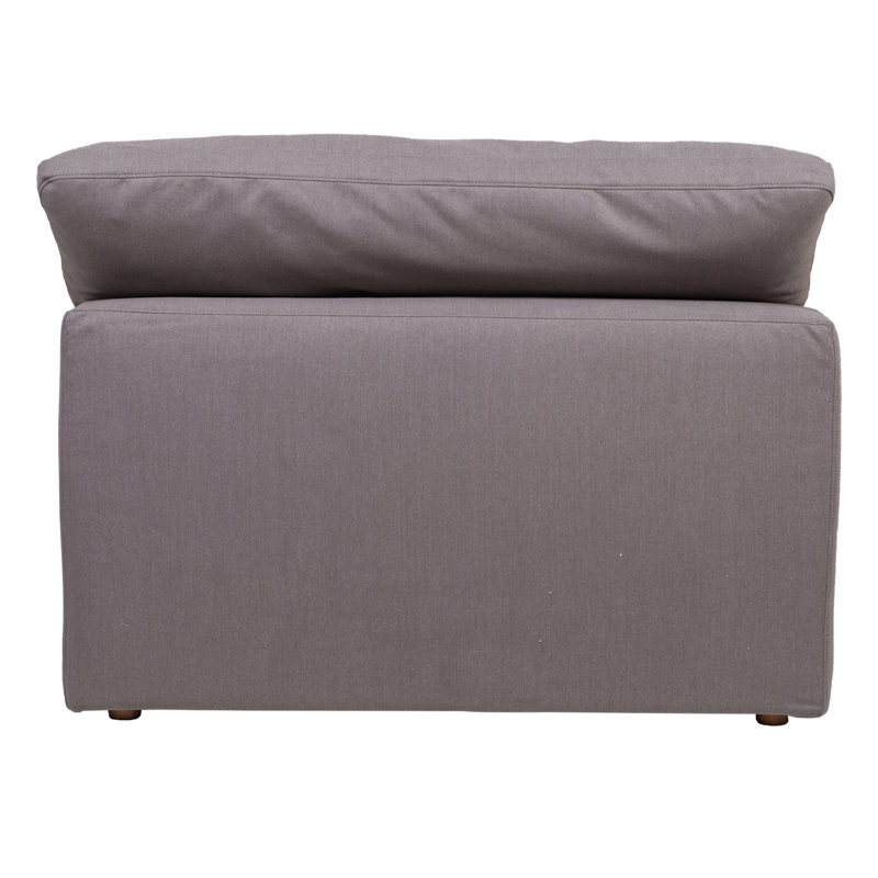 Clay Slipper Chair, Light Gray Performance