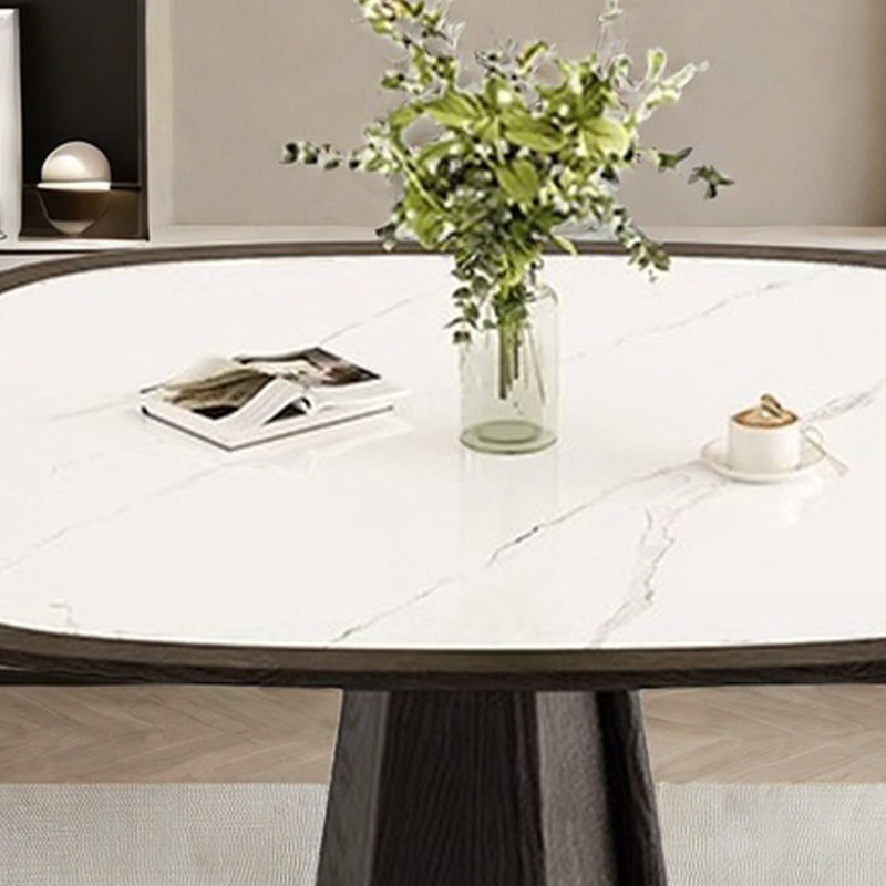 Retro simple small family dining table and chair, 29.5"H x 43.3"L x 43.3"W