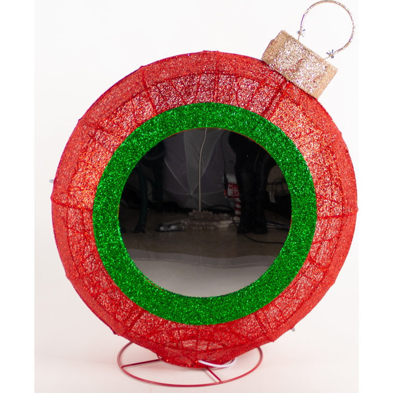 Boule de neige avec miroir éclairé
