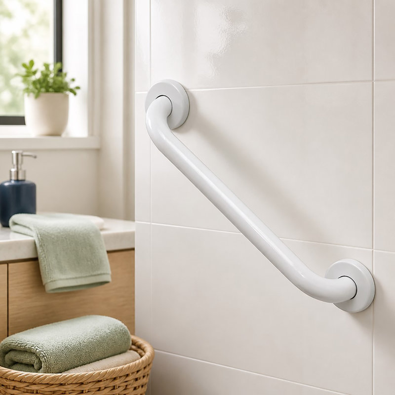 Grab Bar, White, 11.8" W