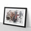 Wooden Electric Guitar - Single Picture Frame Print on MDF-56882238-56882237