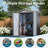 Gray 5x3 Ft Metal Outdoor Tool Shed With Lockable Door, Waterproof And High - Strength, Good For Garden Backyard Storage, Modern Design Storage Peaked Roof, Door Garden, Backyard, Patio Ideal Tools,
