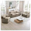 Ensemble de canapé modulaire brun clair en velours côtelé 2 places + 2 chaises simples avec coussins moelleux pour la maison et les clubs