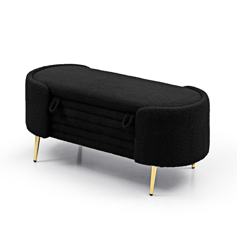 Adebola Polyester Upholstered Storage Bench