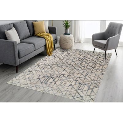 Tapis gris / bleu Garton