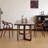Modern Nut-Brown Rectangular Solid Wood Dining Table-1939442225